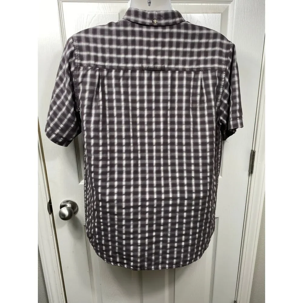 The‎ North Face Men's Plaid Short Sleeve Button Down Shirt Outdoor Hiking L/G